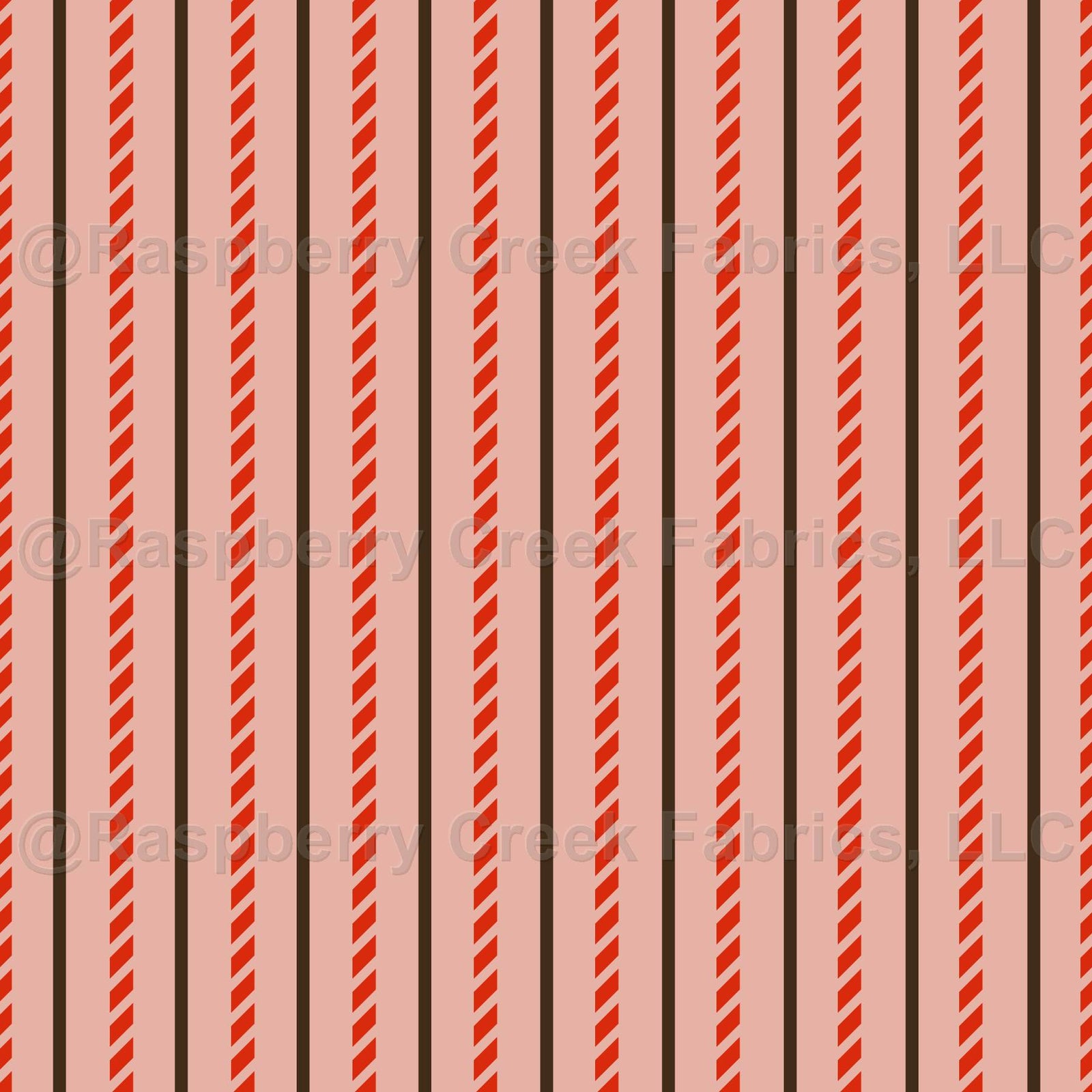 Holiday stripe twill, Retro color Christmas stripes, red, brown, table linens, Holiday decor, Christmas, shirting, quilting, craft projects
