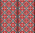 Slavic Embroidery, Balkans Traditional Ethnic Pattern, Red and Black Image