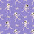 Happy Dancing Skeletons and Crossbones Purple Image