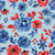 Patriotic Floral on Blue Image