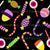 Halloween treats pattern in black background by noonmaz Image