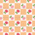 Checkered Roses in Orange and Pink, part of the Minimalist Roses Collection Image