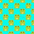 Cute Cartoon Frogs on Turquoise Wallpaper Image