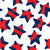 Red, White, and Blue Stars with a Woven Ribbon Effect -  Unique and Festive Design for Patriotic Celebrations! Image
