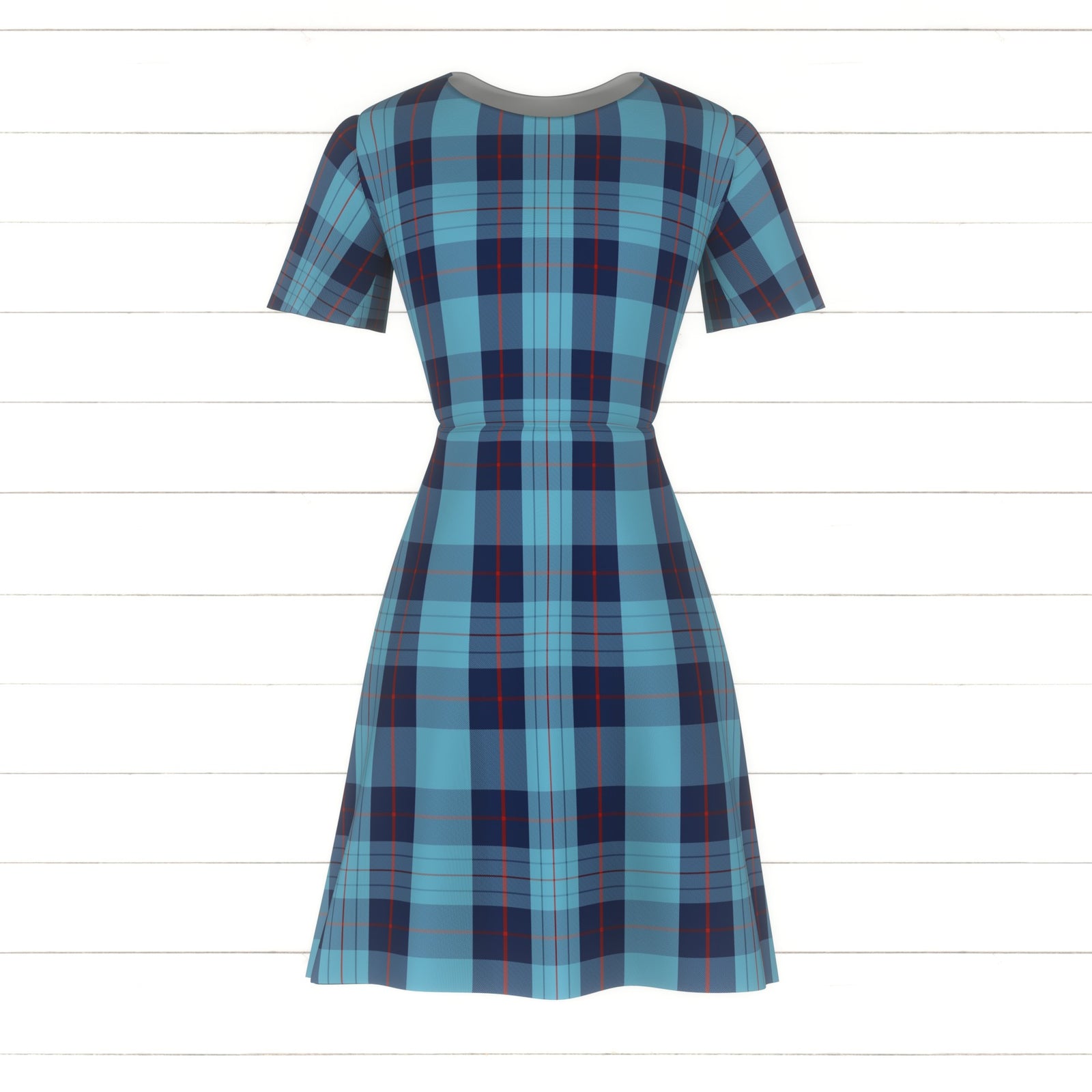 I Otter Love You - Blue and Red Tartan Plaid
