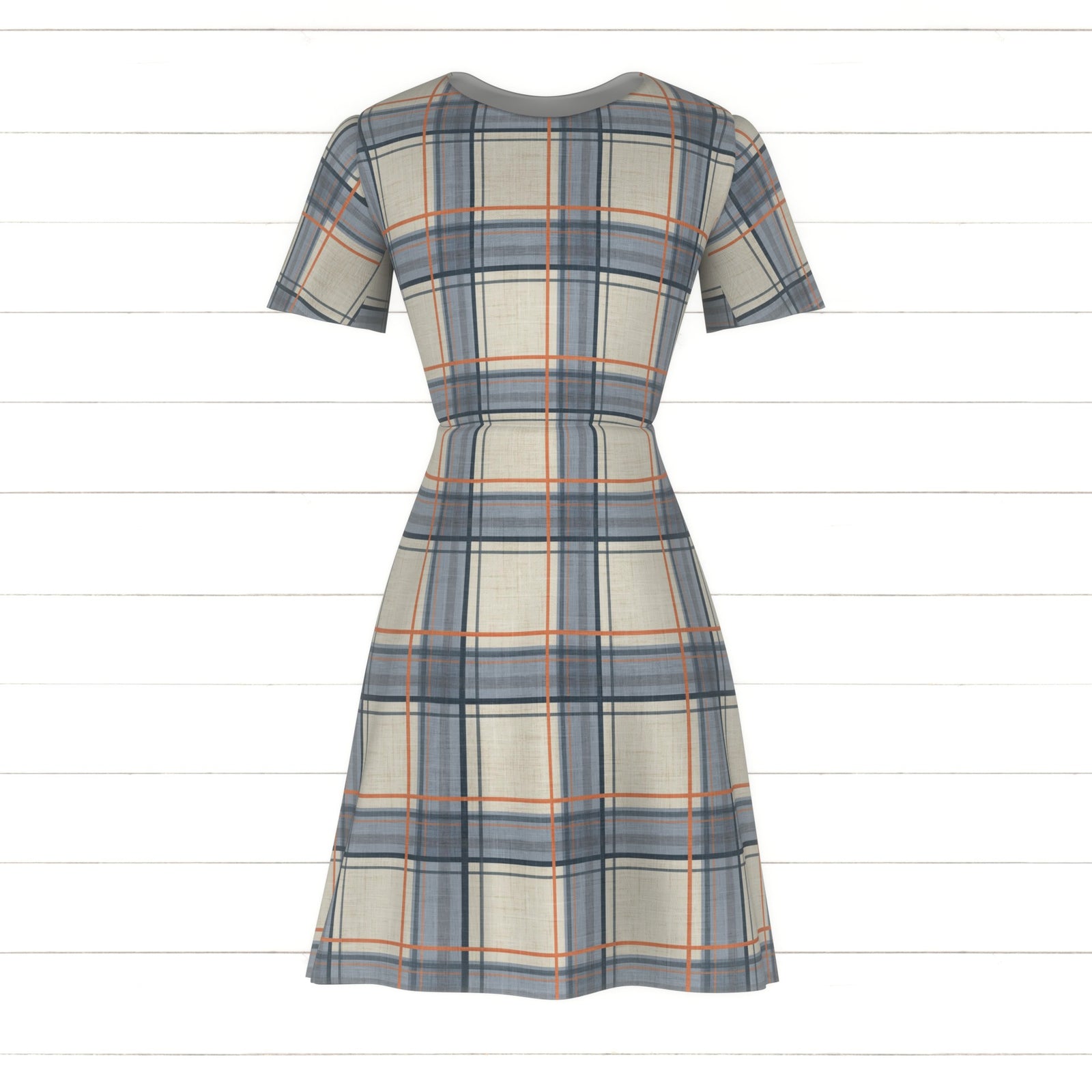 Fall Faux Flannel Plaid Stormy