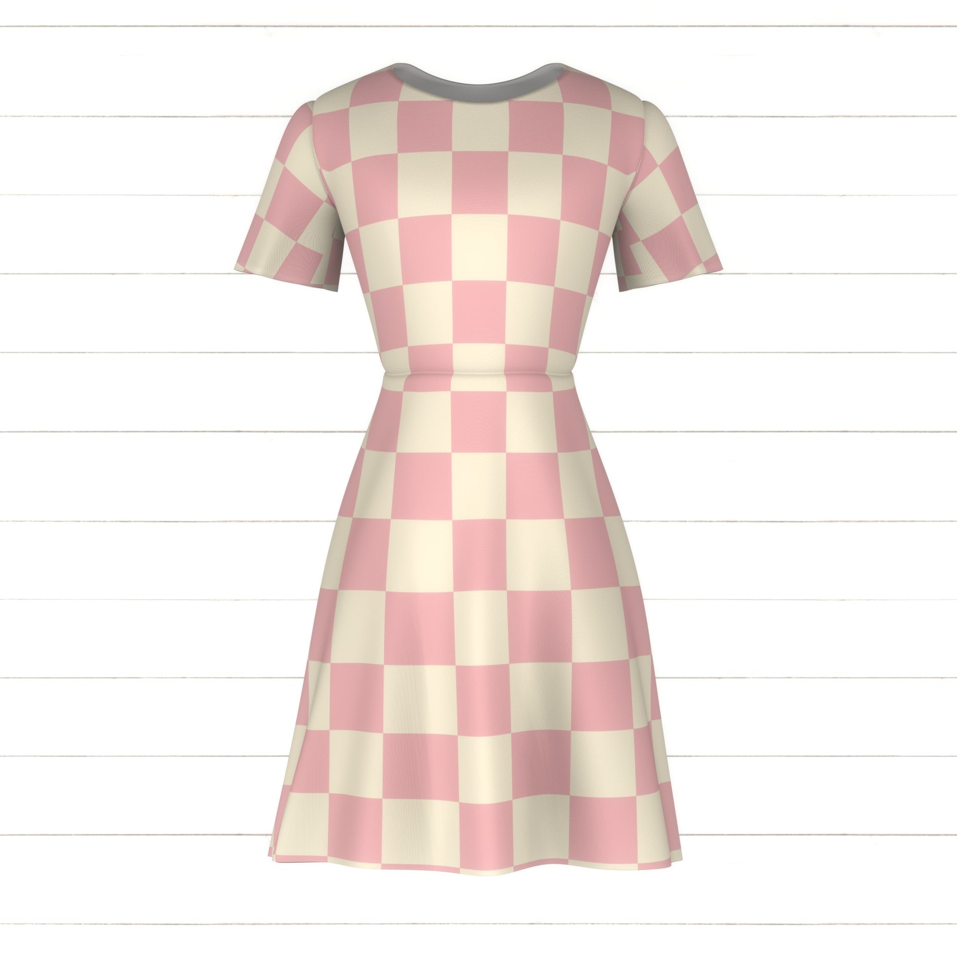 pink and white pattern dress Bailey Dress