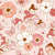 Floral Fungi by Mirabelleprint / Light Pink Background Image