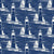 Lighthouses in Crisp Navy, Coastal Summer Vacation by KristenInStitches Image