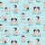Baby Penguin Polka Dot Party, Ice Blue Image