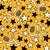 Team Spirit Hockey Sticks Pucks Stars in Yellow Gold and Black Image