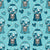 Valentine Heart Candy Bubblegum Machines in Turquoise Image