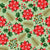 Christmas Poinsettias and Dark Powder Green Festive Holiday Botanical Image