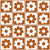 Groovy Girl Daisy Checkers Sunset Brown Image