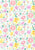 Springtime floral meadow (on white) - pretty watercolour painted flowers on white Image