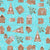 Gingerbread Village (Teal) Image