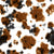 Cow tie dye black, brown and white pattern Image