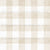Faux Linen PRINTED Textured Gingham Cream Image