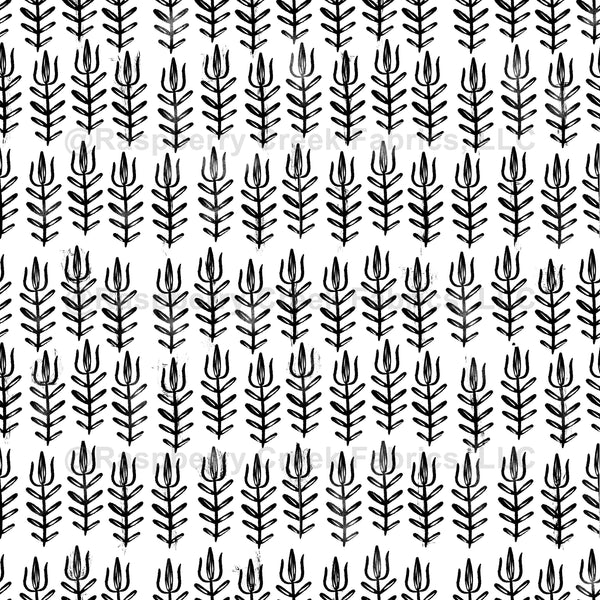 Corn Pattern Block Vintage Corn Block Print Pattern - Raspberry Creek Fabrics