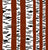 Autumn Birch Tree Stripes on Burgundy Red Image