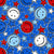 Patriotic Happy Faces and Stars in Blue Image