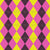 Argyle Pattern, Pink Yellow Purple, Orange Stitching Image