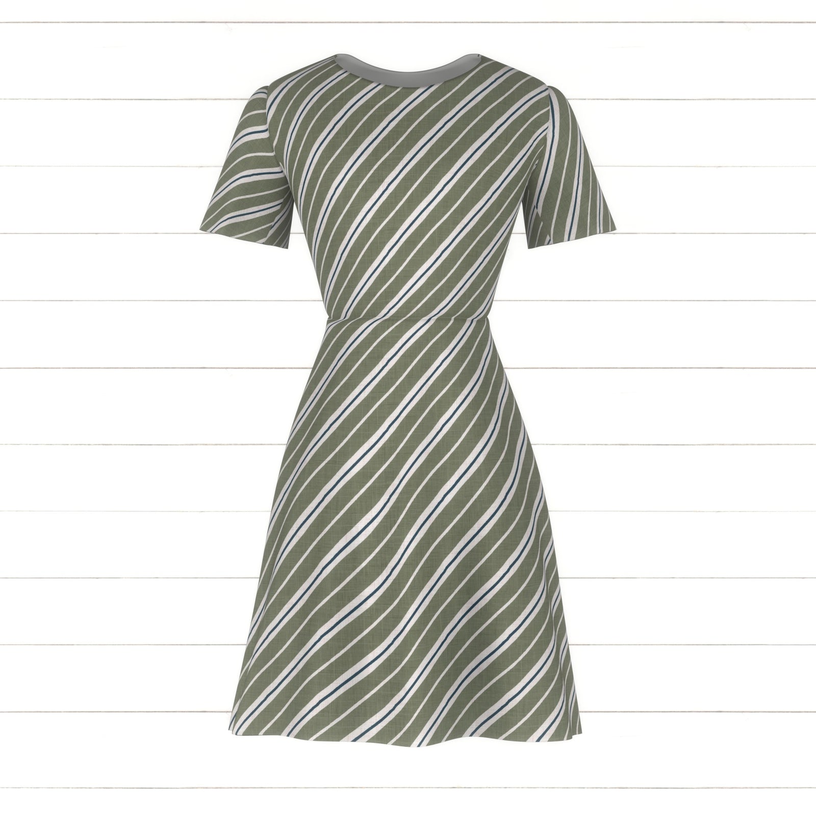 Holy Night Candy Cane Stripe Green