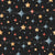 Retro 80s Star Print on Black, 80s Mix Tape Collection by JuneyB Design Image