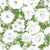 White Roses Stamped on Sap Green Image
