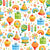 Cute Colorful Watercolor Kids Birthday Party Decor Rainbow and White Wallpaper Image