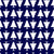 Christmas Trees Pattern, Pine Trees, White on Navy Blue Image