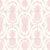 Pineapple Fruit Damask Soft Pink on Ivory Image