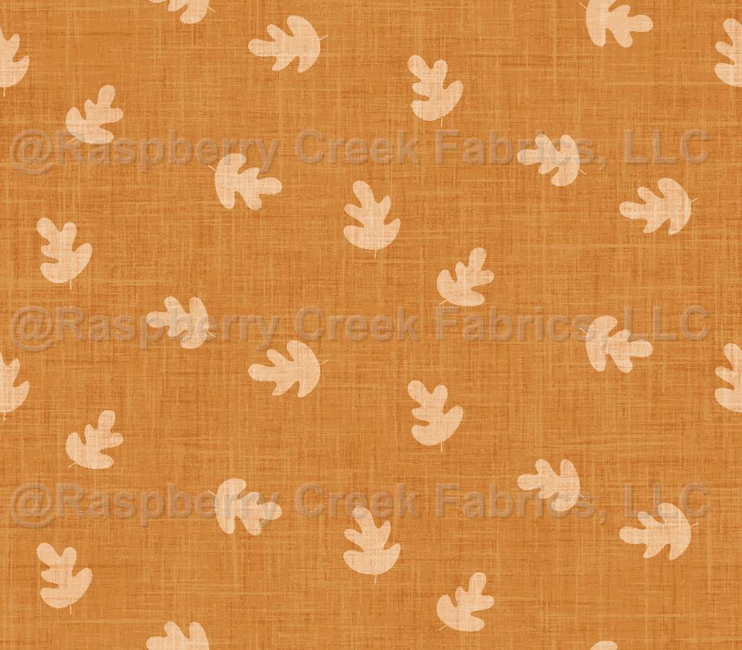 Falling Leaves in Orange, Paws & Pumpkins by Krystal Winn Design