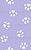 Puppies in the garden-paw prints-lilac Image