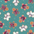 Christmas Gingerbread Men Cookies Toss on Dark Teal Green Image