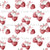 Heart-Shaped Cherries with Pink Bows on White – Cherry on Top Collection Image