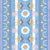 Orion Garden Floral Hand Painted Stripe in Blue Pink Yellow, Handkerchief Floral Green Pink Multi-Coloured Hand Painted, Aegean Summer by Stephanie Fiona Design Image