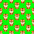Cute Cartoon Baby Tiger on Light Green Image
