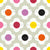 Retro Scandi Flower in Orange Yellow Pink Burgundy Purple Black Wallpaper Image