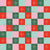 Retro Christmas Star Checker in Red, Pink, and Green Image