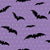 Halloween Bats with Tiny Stars in Purple Image