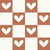 Puppy Love Heart Check Red Image