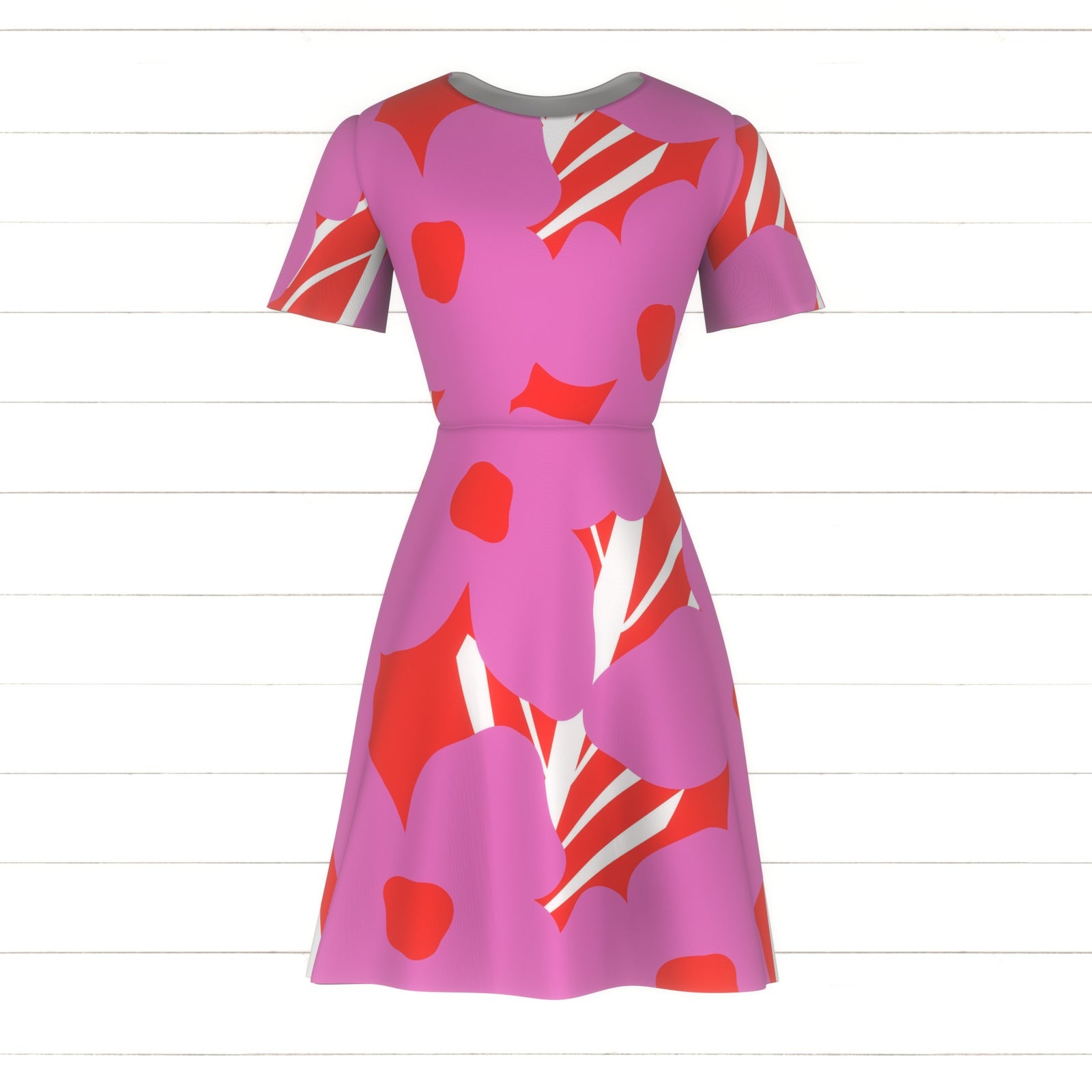 Botanical Nouveau (L) - Pink & Sunset by Betty Louise Studio