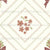 Dainty Cottage Floral Block Print Diamond in Terracotta Image