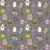 Groovy Retro Spooky and Romantic Halloween Elements on Gray Image