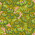 Maximalism 70s Retro Flowers Meadowland moss Green Image