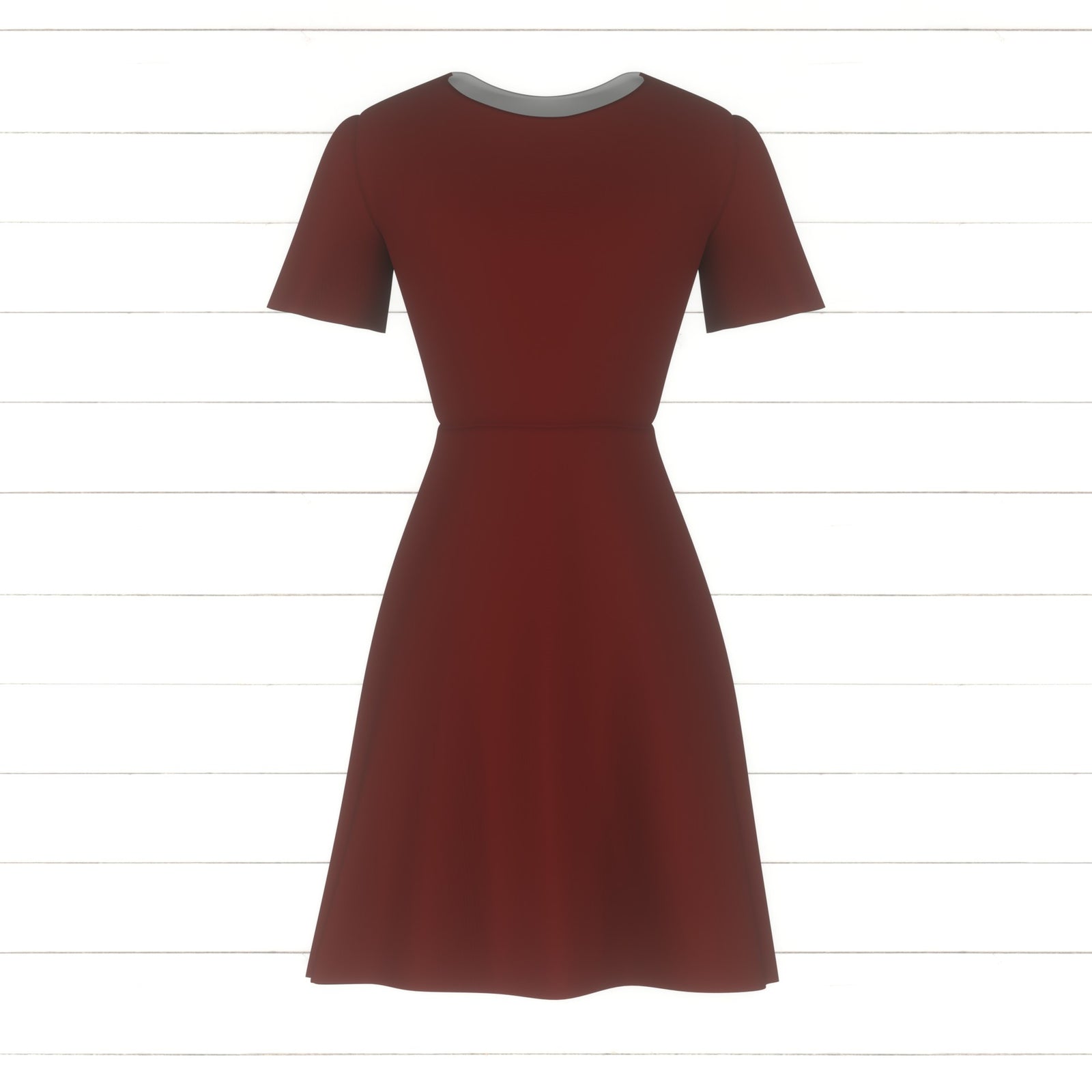 Warm Jaguar Jungle Solid Color Burgundy #802a25