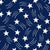 Navy white shooting stars Image