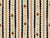 Vintage Halloween Jack o' Lantern Vertical Ribbon Stripes in Black & Orange on Cream Image