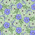Coquette Meadow Wildflower Floral in Periwinkle on Mint Image